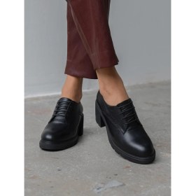 Resim Svor Siyah Hakiki Deri Kadın Makosen 