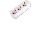 Resim rigour 3'lü Topraklı Klemensli Grup Priz (KABLOSUZ) (FETİH 306-00) - Üçlü 