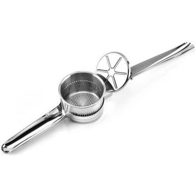 Resim Mutfak Manuel Paslanmaz Çelik Patates Ezici Ricer Çamur Aşçı Sebze Sıkacağı 