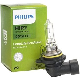 Resim Philips 9012 Hır 2 12V 55W 3 Kat Daha Fazla Ömürlü Far Ampulü 