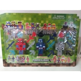 Resim Minecraft 3 Lü Figür 18 Parça 
