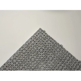 Resim Gerçek Trend Gri, Kare Desenli Ortopedik Plastik Yer Karosu Zemin Döşemesi Yer Izgarası 33X33 1 M2 (9 Adet) 