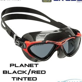 Resim Parumarin Cressi Planet Black/Red Tinted Yüzücü Gözlüğü 