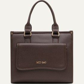 Resim Milena Kahverengi E. Deri Bebek Çantası 