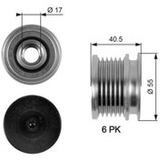 Resim GATES Alternator Kasnagı Mercedes W203 W210 W220 W639 B901 B906 