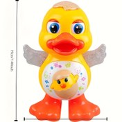 Resim Festive Electric Dancing Duck ile Parlayan El Feneri - Sevimli Müzik Karikatür Hayvan Oyuncak, PVC Malzeme, Pil ile Çalışır (Piller Dahil Değil) - Halloween ve Noel Hediyeleri için İdeal, Festive Hediye Aracı|Oyun Sever Tasarım|Pvc Yapı, Ördek Oyuncak 