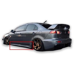 Resim Drs Tuning Mitsubishi Lancer Uyumlu 2009 Sonrası Evo 10 Yan Marşpiyel Seti (Plastik) 