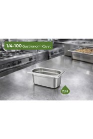 Resim Net Çelik Gastronom Küvet Gn 1/4-100 