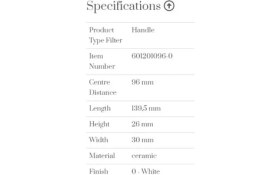 Resim Furnipart Kulp 096MM Furnipart Vanilla Beyaz 