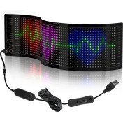 Resim LD Teknoloji Matrix LED Panel 16X64 Cama Telefon Kontrollü LED Ekran Panel Boy Genişlik 9 cm Uzunluk 36 cm 