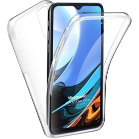 Resim Microsonic Xiaomi Redmi Note 9 4G Kılıf 6 Tarafı Tam Full Koruma 360 Clear Soft Şeffaf 