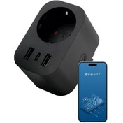 Resim Şımart Akıllı Wi-Fi / USB Type-C Uzaktan Kontrol Akım Korumalı Priz 