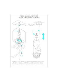 Resim Visam Teos Basmalı Rezervuar Iç Takım Zeplin Flotörlü 614-001 Krom 