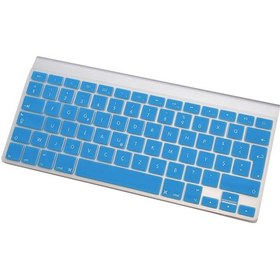 Resim Klavye Koruyucu Magic Keyboard-1 A1314 A1242 İle Uyumlu F-türkçe Daktilotip Baskı Açık Mavi 