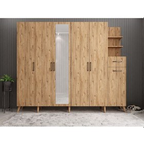 Resim Açelya Portmanto Vestiyer Çam M7 270 CM 