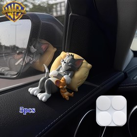 Resim Araba Gösterge Paneli Süsü 5 Adet Warner Bros. WB Tom Ve Jerry Serisi Araba İç Dekorasyon Süsleri, Tom Kedi Ve Jerry Fare Araba Süsleri, Araba İç Dekorasyonları, Normal Ve Serbest Yıllık Arzu, Araba İç Dekorasyonu, Ev Dekorasyonu İçin Uygun, 4 Yuvarlak İz Bırakmayan Yapıştırıcı İle, Tatil Dekorasyonu, Parti Dekorasyonu İçin Uygun, Tatil Ve Doğum Günü Hediyeleri Olarak Kullanılabilir 