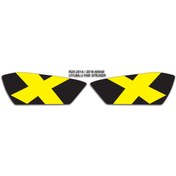 Resim MOTOSEPETİM R25 2014/2018 UYUMLU FAR KAPLAMA STİCKER SARI X 
