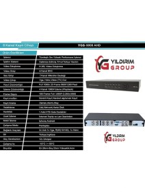 Resim Sony 8'li 5 Mp Ahd Güvenlik Kamera Sistemi 