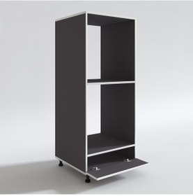 Resim Kenzlife fırın dolabı halime gri 145*60*56 mutfak kapaklı ayaklı banyo kiler ofis 