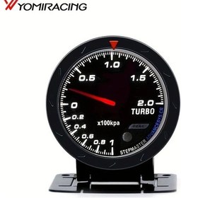 Resim Willowhaven Siyah 60mm Evrensel Çift Renkli Gösterge 12v Araç Turbo Basınç Göstergesi 