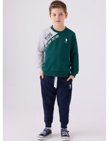 Resim U.S. Polo Assn. U.s. Polo Assn Erkek Çocuk Yeşil Eşofman Takımı Us1921-c-v1 