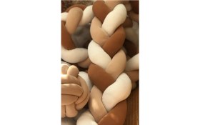 Resim Özgürce Örgü Korumalık 240 Cm, 3'lü Model, 50X90 Sepet Beşik Için 