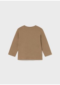 Resim Mayoral Erkek Bebek Baskılı Sweatshirt Kahverengi 
