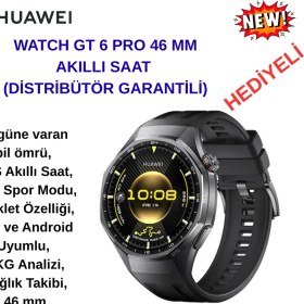 Resim Huawei Watch Gt 6 Pro 46 mm Akıllı Saat + Tcl Kamerali Pembe Çocuk Akıllı Saat Hediye 