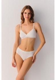 Resim Suwen Comfy Modal Yüksek Bel Slip Külot Sw4025036 Ekru 