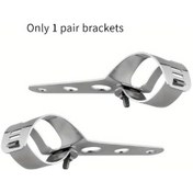 Resim Dashanshop Harley Davidson Chopper 5.75 Inç Chrome Led Far Kaporta Ve Montaj Braketi 