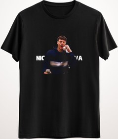 Resim GreenMint Erkek Siyah Nice One Bruva - Human Traffic Essential T-shirt 