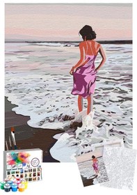 Resim Sayılarla Boyama Seti 40 x 50 CM Tuval Şasesine Gerili Kumsal 
