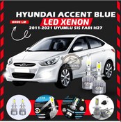 Resim Hyundai Accent Blue 2011-2021 Sis Farı Uyumlu Şimşek Etkili Led Xenon Performance Series H27 