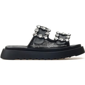 Resim Guja Kadın Taş Detaylı Günlük Terlik 25y 25y342 Z Siyah Siyah 