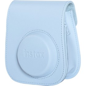 Resim Fujifilm Instax mini 12 Mavi Fotoğraf Makinesi-20'li Film-Çerçeve ve Deri Kılıf Seti 