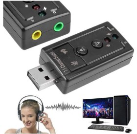 Resim Koodmax 7.1 USB Ses Kartı Harici USB Sound Kart Virtual 3D Çevirici 