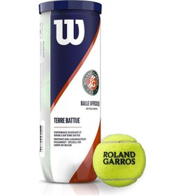 Resim Wilson Roland Garros Clay Court 3lü Toprak Kort Tenis Topu 