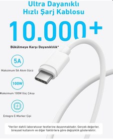 Resim Anker Şarj Cihazı 45w Usb-c Ve Usb-c Kablolu 2'li Set - B2653 - Beyaz Anker Türkiye 