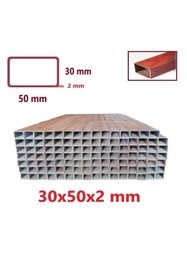 Resim BEYKA METAL 30-50-2 boyalı kutu profil 1 metre 