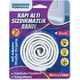 Resim 4 Adet Vodaseal Kapı Altı Sızdırmazlık Bandı 40MMX110CM Beyaz 
