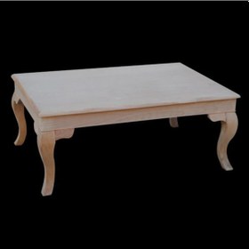 Resim Orta Sehpa Lükens Aslan Model Kayın Torna Ayak Ve Natüre Kaplama 