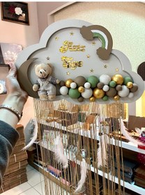 Resim Bebek Odası Kapı Süsü-hastane Odası Bubble Kapı Süsü-balonlu Kapı Süsü 