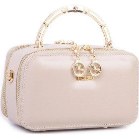 Resim Nas Bag Kadın Mini El Ve Çapraz Çanta Kum En :18 Cm Boy:10 Cm Kum - Bej 