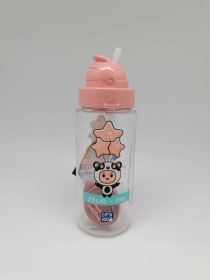 Resim Blue-me Pembe Panda Pipetli 500 Cc Tritan Matara Pembe 