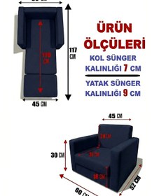 Resim Çocuk Koltuğu Komple Sünger Katlanabilir Yataklı Minder Yatak 0-4 Yaş Soho Lacivert Standart 