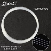 Resim Chelesh 100m/109yds Monofilament Naylon Misina, Yüksek Dayanıklılıkta Ana Misina, Tatlısu ve Tuzlu Su Balıkçılık Aksesuarları 