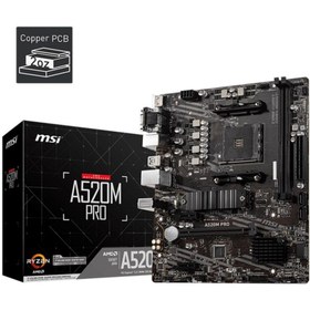 Resim MSI A520M Pro AM4 Ryzen DDR4 Vga Hdmi Dp 