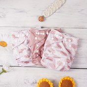 Resim 3'lü Set Bebek Bezleri, Yıkanabilir Yeniden Kullanılabilir Cep Bezi 3-15 kg için 