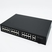 Resim Coredata PS27M-2421EES-300 24 Port 10/100M Poe Swıtch 2 Uplınk Gıgabıt Ethernet 1 Uplınk Gıgabıt Sfp Port 300W (PS27M-2421EES-300) 