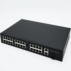 Resim Coredata PS27M-2421EES-300 24 Port 10/100M Poe Swıtch 2 Uplınk Gıgabıt Ethernet 1 Uplınk Gıgabıt Sfp Port 300W (PS27M-2421EES-300) 